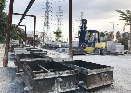 圍擋基礎塊水泥塊-深圳圍擋基礎施工工程